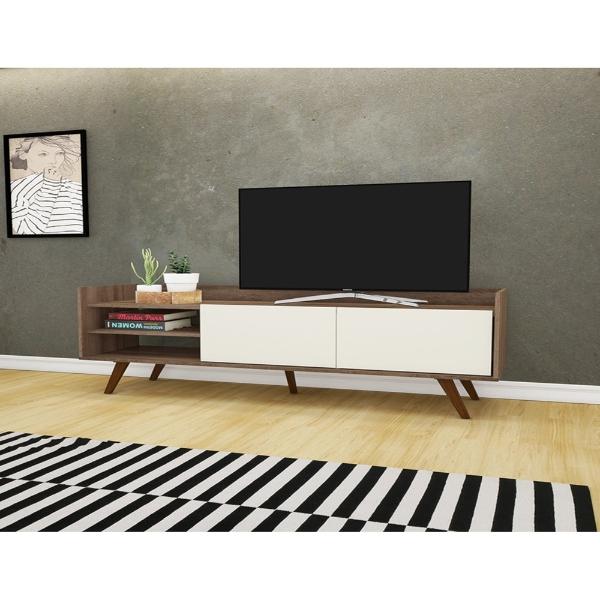 MESA DE TV BERTOLINI RT 3110 RUSTICO OFF WHITE