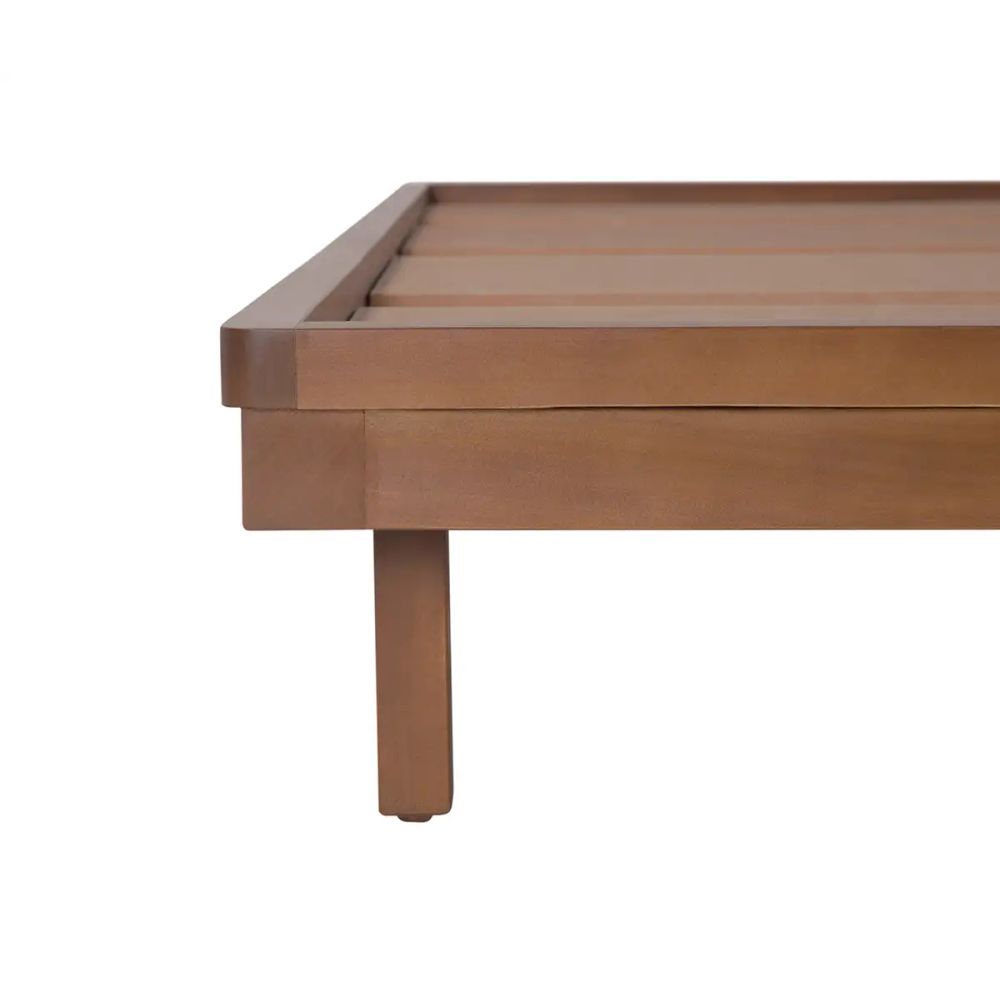 BASE DE CAMA ROSARIO MATRIMONIAL NOGAL The Home Depot México