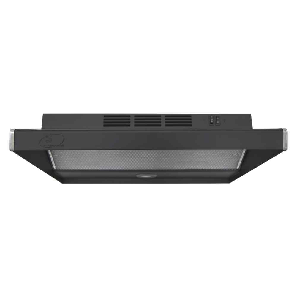 Campana empotre fm 76cm negro mate