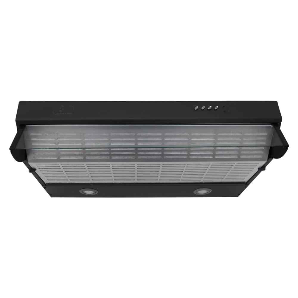 Campana empotre power 76cm neg mat