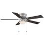VENTILADOR DE TECHO HUGGER II MAPLE CLARO/MAPLE OSCURO 52" CON 2 LUCES Y 5 ASPAS REVERSIBLES