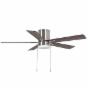 VENTILADOR DE TECHO KINGSLEY MAPLE CLARO/NOGAL GRIS OSCURO 52" CON 3 LUCES Y 5 ASPAS REVERSIBLES