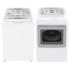 mabe combo lavadora 19 kg y secadora 22 kg mabe electrico blanco