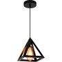 LÁMPARA COLGANTE VINTAGE DE ACERO NEGRO MATE 1 LUZ KALERE