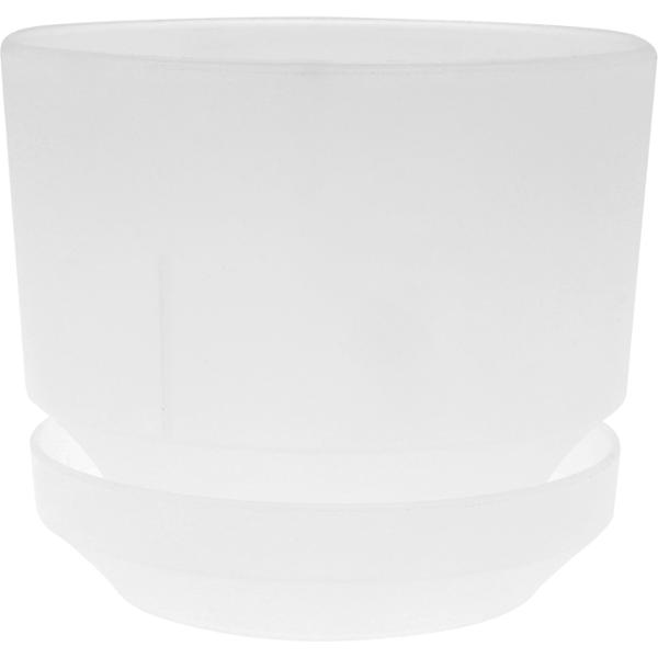MACETA 4" C/PLATO PLÁSTICO TRASLUCIDA(194056)
