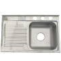 TARJA EB 1 TINA C/ESCURRIDOR IZQ. 75 X 48 CM SOBREPONER CON ACCESORIOS