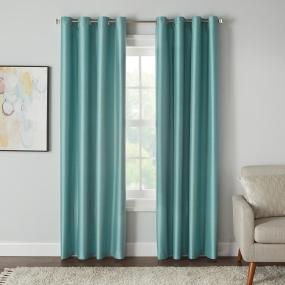 CORTINA BO FAUX SILLK TURQUESA