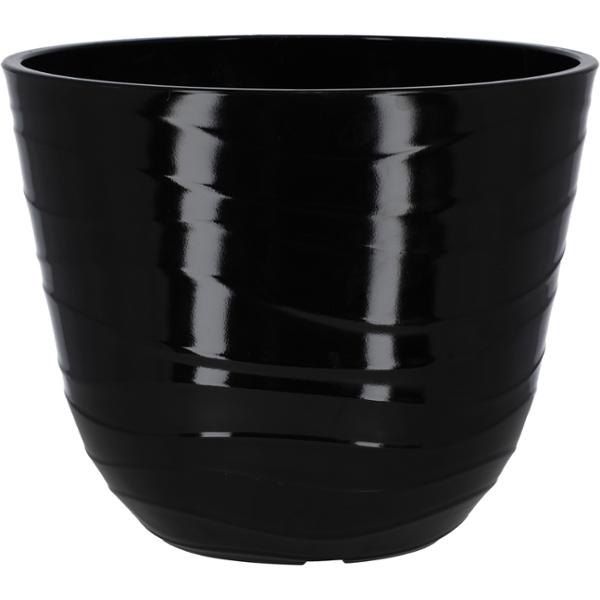 MACETA DE RESINA GAEL COLOR NEGRO 15