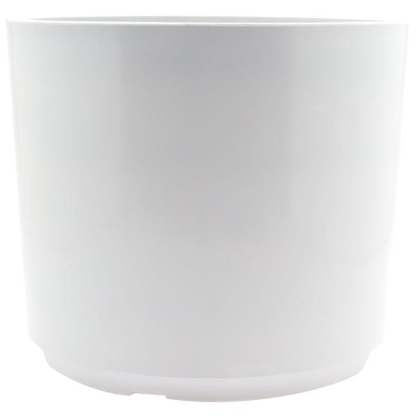 MACETA CILINDRICA DE RESINA COLOR BLANCO 15