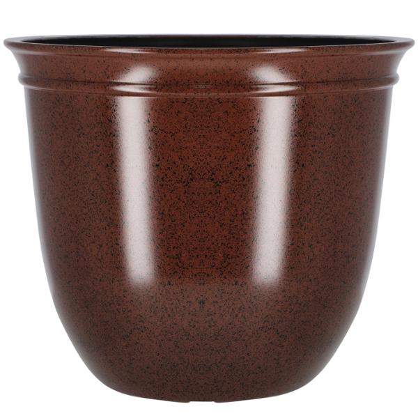 MACETA DE RESINA CONNOR COLOR CAFE 15