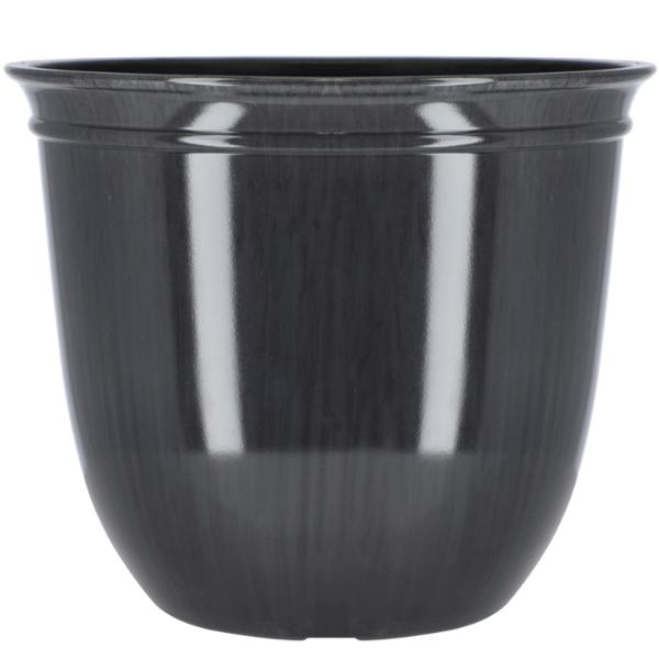MACETA DE RESINA CONNOR COLOR CHARCOAL 15