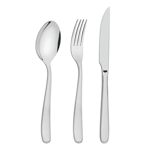 JUEGO DE CUBIERTOS ACERO INOXIDABLE 24 PIEZAS