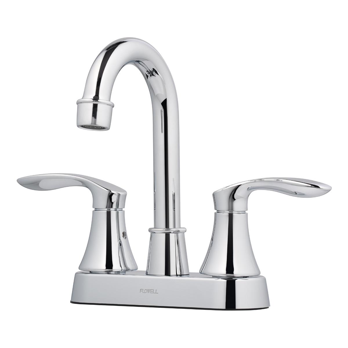 Llave mezcladora duomando para baño alexandria 4 pulgadas metal