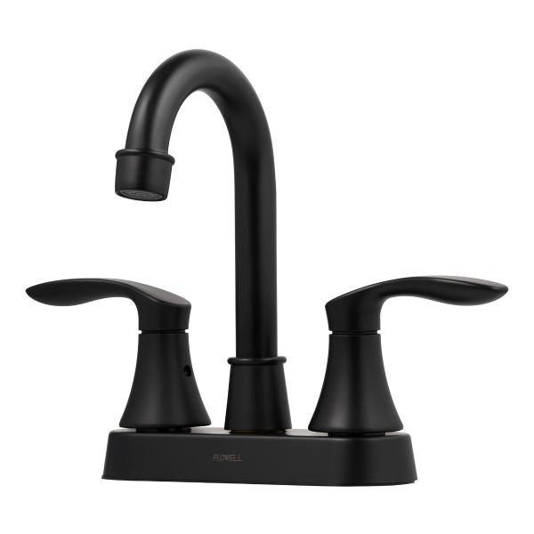 LLAVE MEZCLADORA DUOMANDO PARA BAÑO ALEXANDRIA 4 PULGADAS MATE FLOWELL
