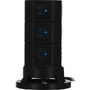 SUPRESOR DE TORRE BESTEK 220J MULTICONTACTO 1625W 6 CONTACTOS 4 USB NEGRO