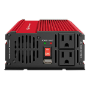 INVERSOR D/VOLTAJE AUTOMOTRIZ 12VCD A 110V 1000W STEREN INV-1000