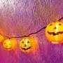 SERIE DE 10 LUCES HALLOWEEN CALABAZAS NARANJA