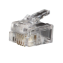 CONECTORES MODULARES TELEFÓNICOS RJ11/6P4C, PAQUETE DE 25 UNIDADES