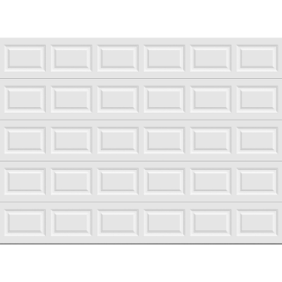 PUERTA GARAGE CLÁSICA CUADROS BLANCO 3.66 X 267 M