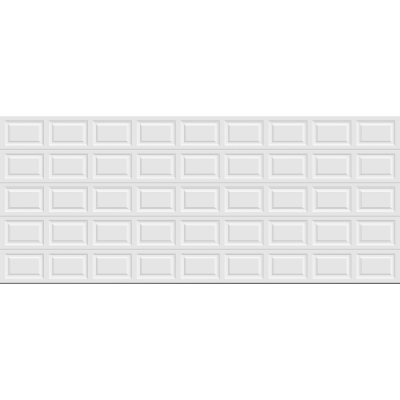 PUERTA GARAGE CLÁSICA CUADROS BLANCO 5.49 X 2.29 M