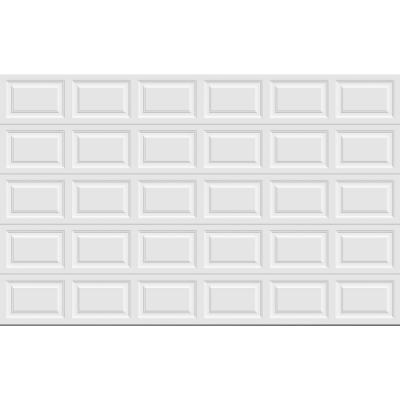 PUERTA GARAGE CLÁSICA CUADROS BLANCO 3.66 X 2.29 M