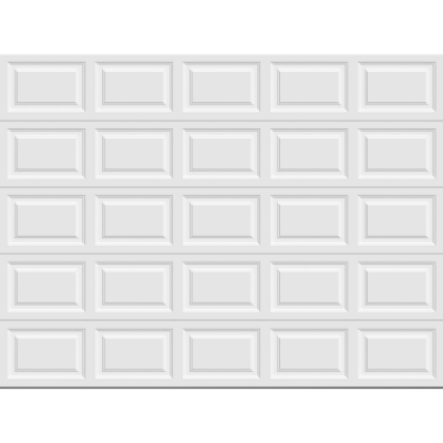 PUERTA GARAGE CLASICA CUADROS BLANCO 3.05 X 2.29 M