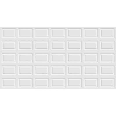 PUERTA GARAGE CLÁSICA CUADROS BLANCO 4.27 X 2.29 M