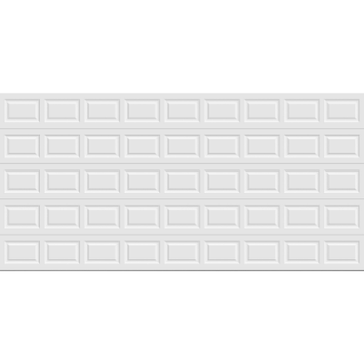 PUERTA GARAGE CLÁSICA CUADROS BLANCO 5.49 X 2.67 M