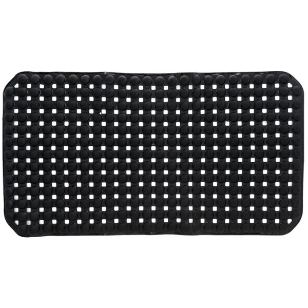 TAPETE PARA BAÑO NEGRO 66 X 34 CM