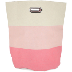 home & home cesto para ropa de poliéster 40 x 50 cm rosa