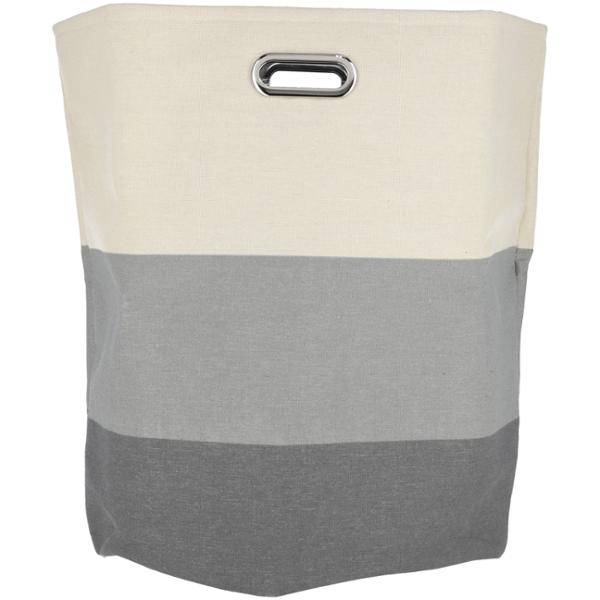 CESTO PARA ROPA DE POLIÉSTER 40 X 50 CM GRIS