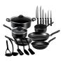 Batería de Cocina 19 Piezas de Aluminio