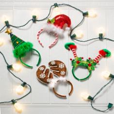 home accents holiday diadema navideña disponible en 4 estilos