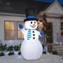 INFLABLE NAVIDEÑO MONO DE NIEVE 2.74 M CON LUZ LED