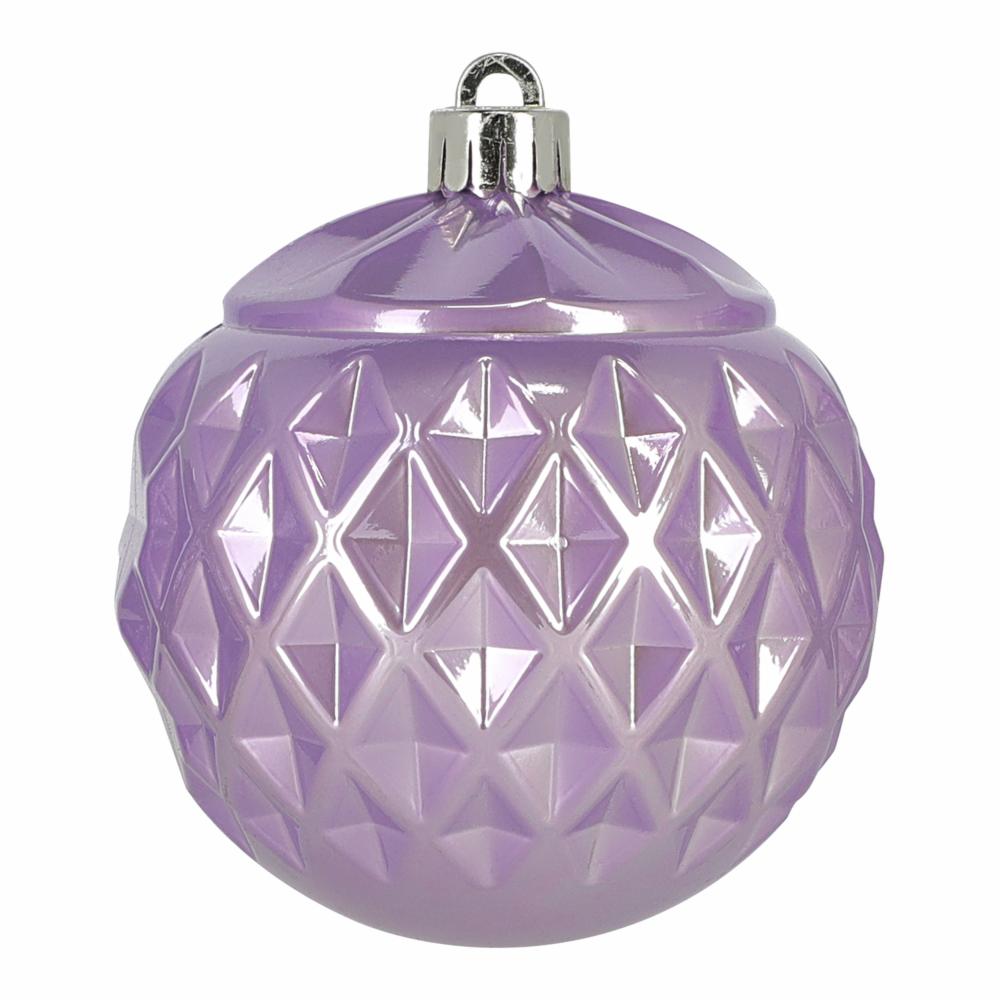 ESFERA NAVIDEÑA COLOR ACCENTS MORADO 15.5 X 13 CM 3 PIEZAS The Home Depot México