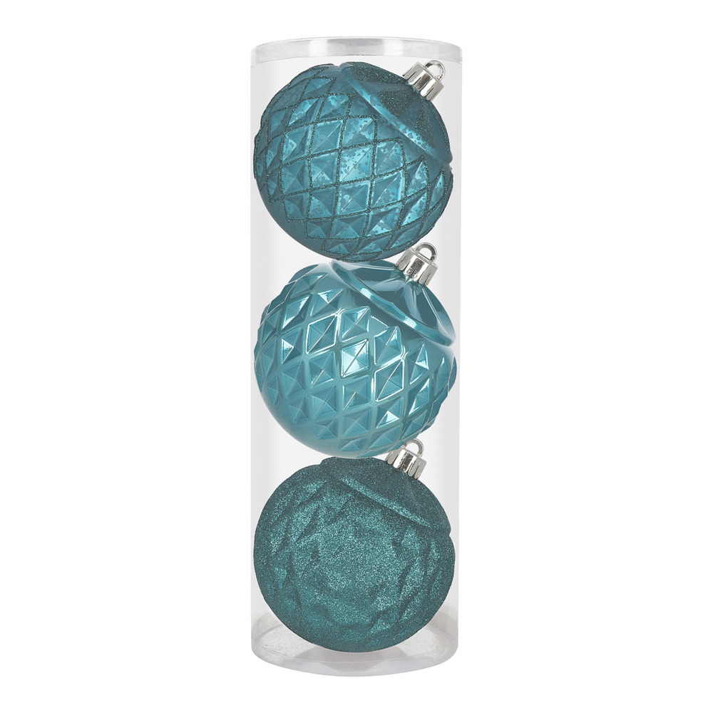 Esfera Navide A Color Accents Azul Aqua X Cm Piezas The Home Depot M Xico