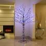 ADORNO DE ÁRBOL NAVIDEÑO MULTICOLOR CON LUCES LED 2.43 M