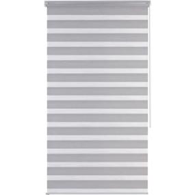 CORTINA ENROLLABLE DÚO 220 X 100 CM LINO GRIS