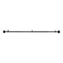 CORTINERO AJUSTABLE DE 1.07 A 3.05 M NEGRO