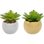 PLANTA DE PLÁSTICO DECORATIVA 10.5 X 10 CM CON MACETA DE PLÁSTICO