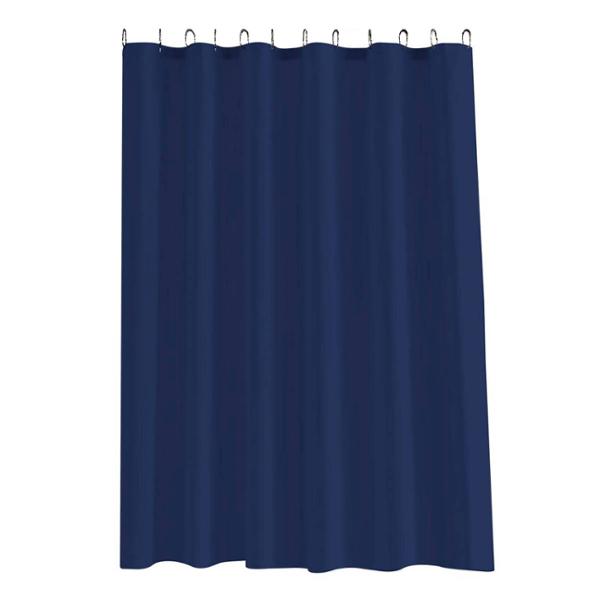 CORTINA DE REGADERA SOLID COLLECTION PEVA CON GANCHOS DE PLASTICO