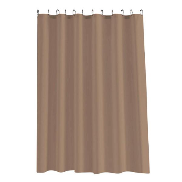 CORTINA DE REGADERA SOLID COLLECTION PEVA CON GANCHOS DE PLASTICO
