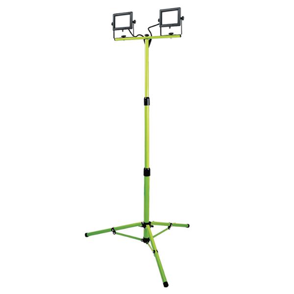 LÁMPARA DE TRABAJO CON DOBLE CABEZAL 2 LUCES FRÍAS 100 W