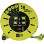 CARRETE PORTACABLE 5 M VERDE MASTERPLUG