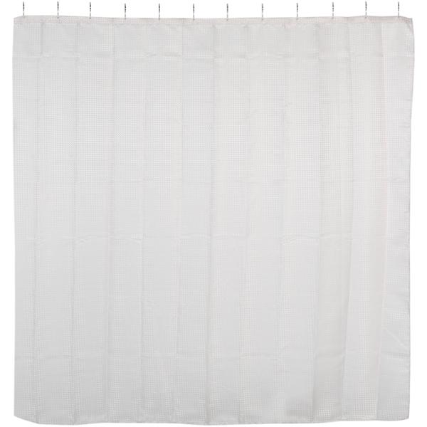 CORTINA DE REGADERA BEIGE EXCLUSIVE COLLECTION POLIESTER CON GANCHOS DE ACERO