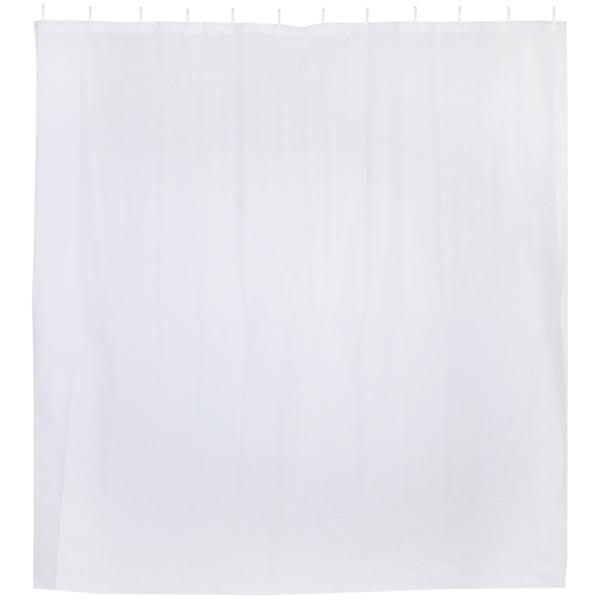 CORTINA DE REGADERA SOLID COLLECTION PEVA CON GANCHOS DE PLASTICO