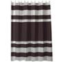 CORTINA DE REGADERA CHOCOLATE WAFLE COLLECTION POLIESTER CON GANCHOS DE ACERO