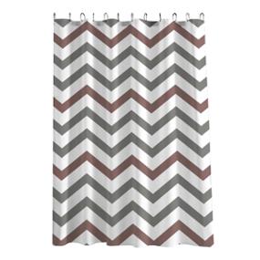 CORTINA DE REGADERA BLANCA CON GRECAS CHOC EXTRAVAGANCE COLLECTION POLIESTER CON