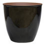 MACETA DE CERÁMICA 10 X 17 X 16 CM NEGRO