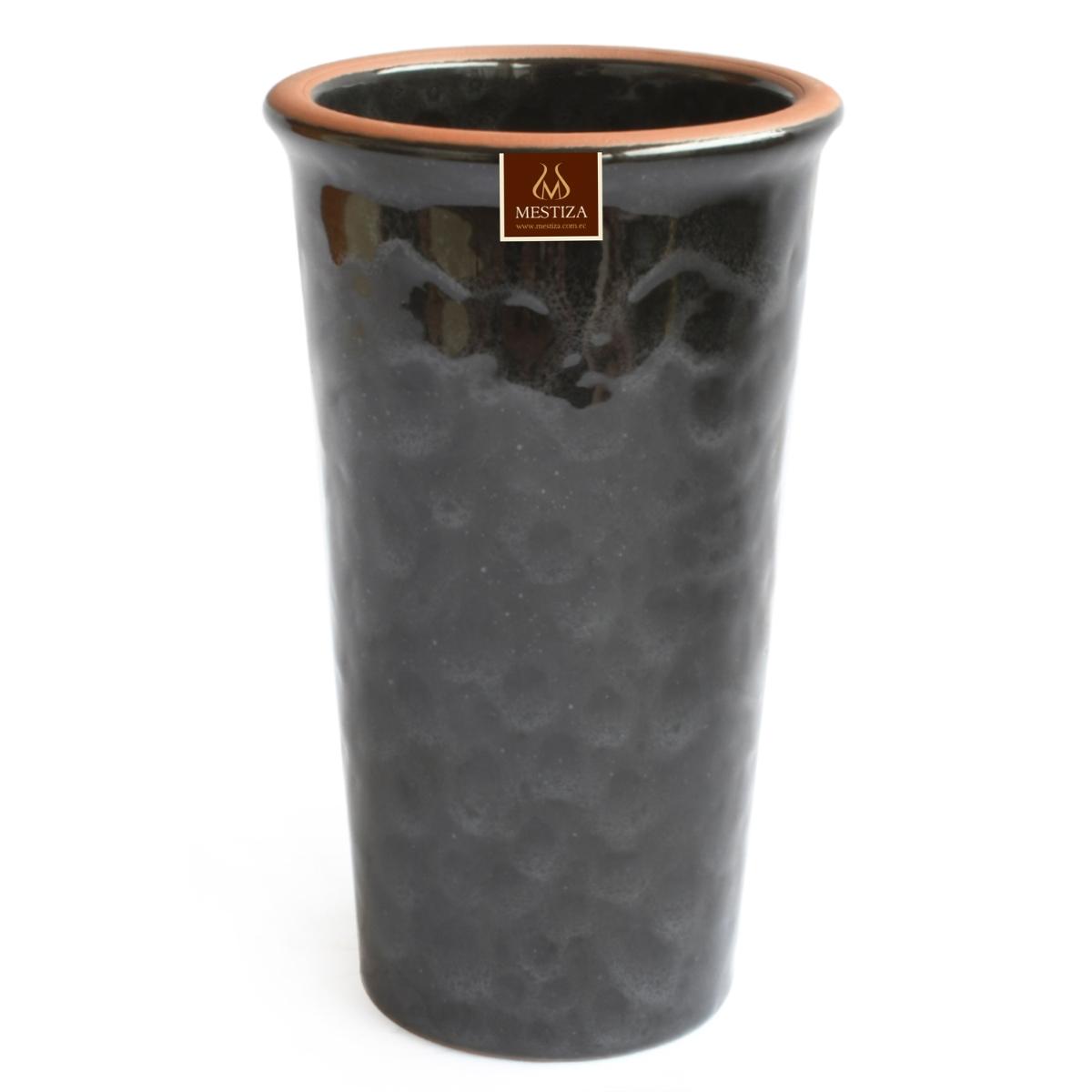 Florero zaia 20 negro reactivo